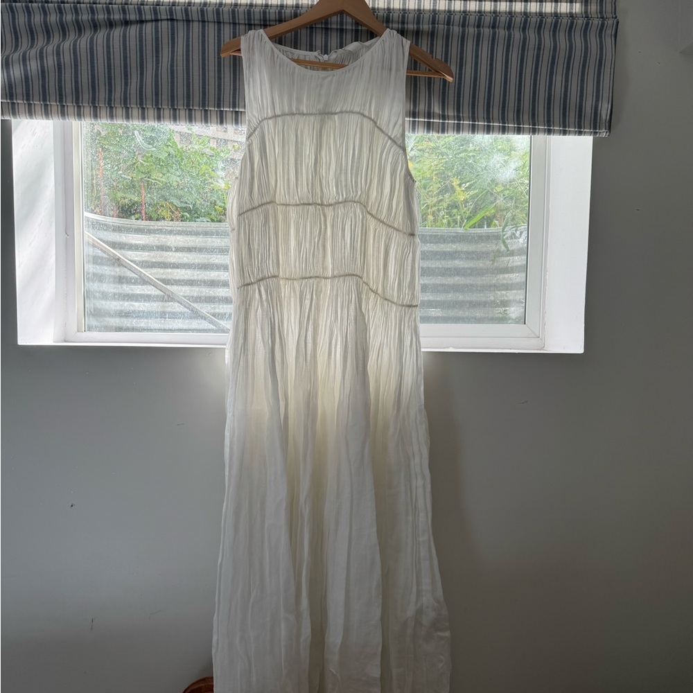 NWT white gauzy dress